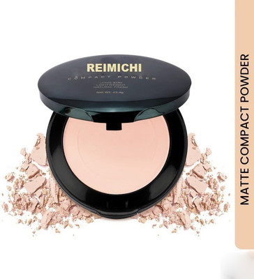 REIMICHI 2-in-1 Compact Powder Instant Weightless Matte Finish Look Compact(skin, 43 g)