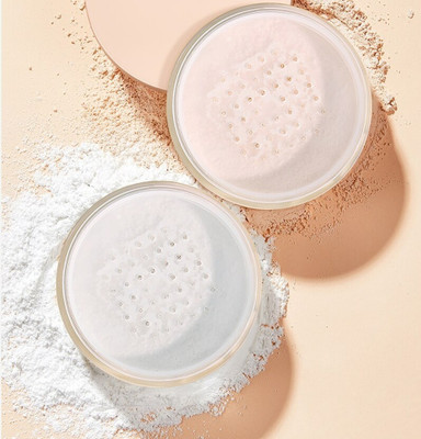 LILLYAMOR Professional Loose Setting Powder make up , Pores Matte Finish Oil-control Compact(White, Beige, 20 g)