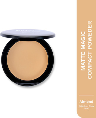 Pilgrim Matte Finish Compact Powder SPF 25 Absorbs Oil, Conceals & Gives Radiant Skin Compact(Almond-20, 7 g)