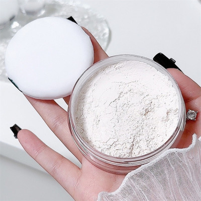 MYEONG Setting Loose Powder White Translucent Powder Compact(Matte Translucent, 10 g)