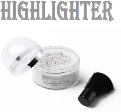 GFSU - GO FOR SOMETHING UNIQUE Professional Silver Shimmer Loose Powder Compact(Silver, 20 g)