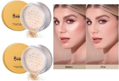 Jiwoo Banana maate loose pwoder for base makup and fix powder Compact(yellow, 30 g)