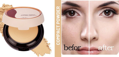 THTC BEST PERFECT MATTE AND SHIMMER COMPACT POWDER  Compact(natural, 19.6 ml)