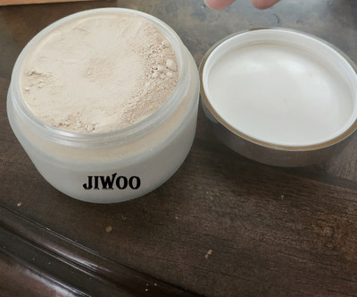 Jiwoo Translucent Loose Setting Powder, 24HR Shine Control Compact(SOFT IVORY, 8 g)