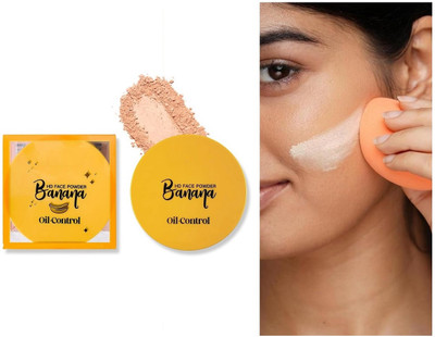 nuvya Banana Lightweight Loose Powder with Oil Control Formula S1 Compact(ivory, 10 g)