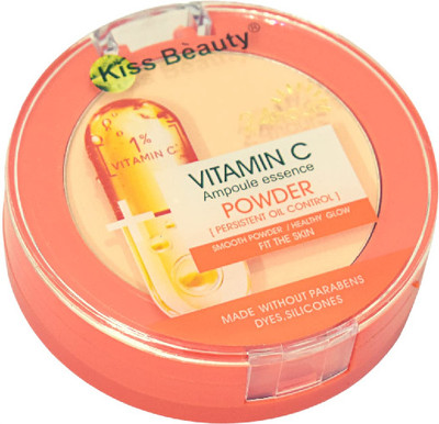 Kiss Beauty Vitamin C Oil Control Matte Compact Powder 2 in 1 Beige  Compact(Beige, 25 g)