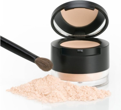 MYEONG Makeup Translucent Setting Powder Smooth Loose Face Powder Compact(Ivory Cream, 10 g)