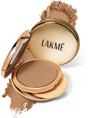 Lakmé 9to5 Unreal Dual Cover Pressed Powder Compact(Almond, 9 g)