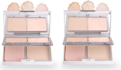 MYEONG PROFESSIONAL MAKE UP 3 IN 1 COMPACT POWDER LONG LASTING SKIN CARE COMPACT COMBO Compact(MULTI-COLOR, 76 g)