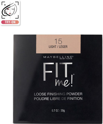 MAYBELLINE NEW YORK Fit Me Loose Finishing Powder - 15 Light 20g Compact(15-LIGHT, 20 g)