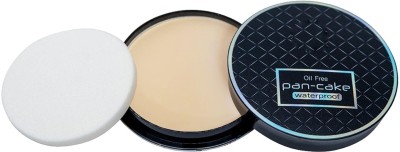 ADJD Pan Cake Compact Oil Control Waterproof Beige Compact(Beige, 15 g)