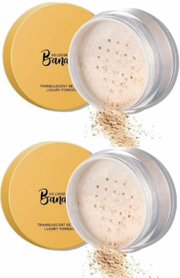 HUZURLU makeup setting translucent loose powder Compact(CREAMY, 30 ml)