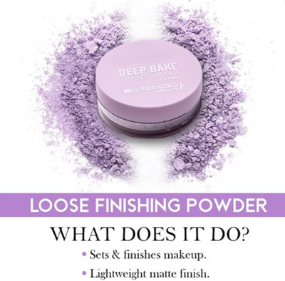 DARVING Oil Control Breathable Lighting Setting Powder Compact(Lavender Purple, 7.5 g)