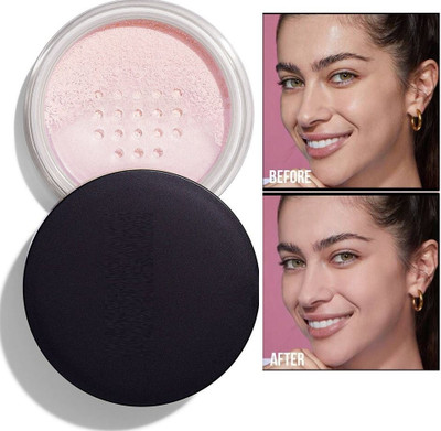 GABBU Flawless Finishing loose Powder with smooth finish texture Compact(soft pink, 10 g)