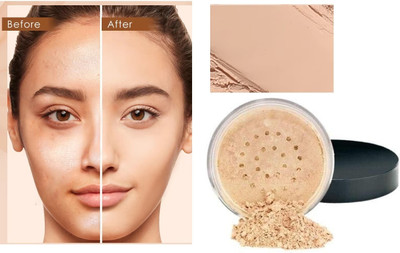 USBK HELPS SMOOTH AND FILL IN LINE FINES AND PORES LOOSE POWDER Compact(BEIGE, 15 g)