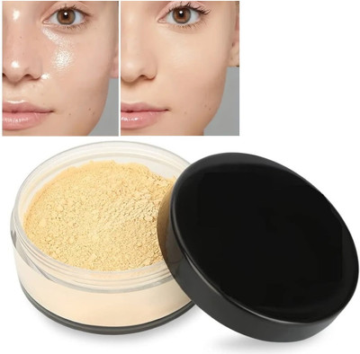 MYEONG HD Flawless Correction Brightening Banana Loose Mattifying Powder Compact(Banana, 15 g)