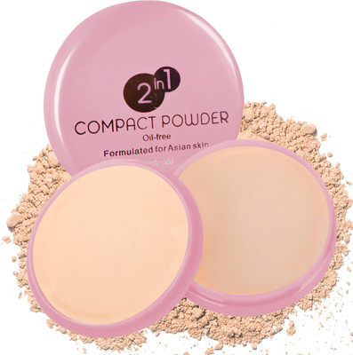 adbeni 2 IN 1 Face Powder Compact Matte Finish SPF-20, Translucent Setting Powder Compact(AC1144, 15 g)