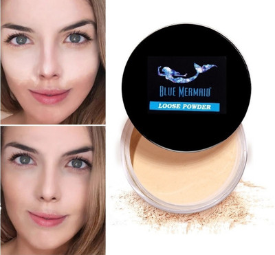 BLUEMERMAID FACE MAKEUP SETTING LOOSE POWDER FULL COVERAGE Compact(BEIGE, 15 g)