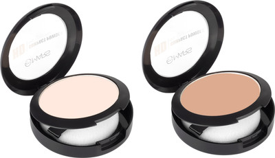 MARS HD Oil Control Compact Powder ICING & COCOA Compact(Shade-01+06, 16 g)