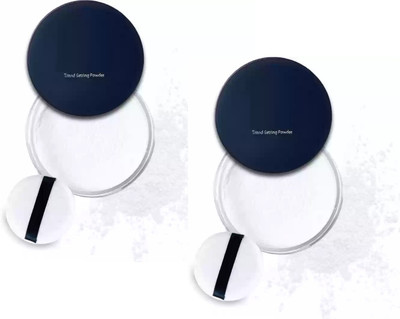 tanvi27 full coverage and matte look setting powder--2 Compact(white, 30 g)