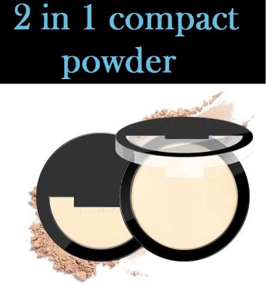 Neycare 2 in 1 oil free matte finish compact powder Compact(BEIGE, 32 g)