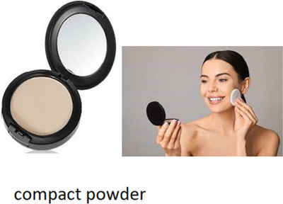 Luipui matte finish beige color compact powder pack of 1 Compact(beige, 12 g)