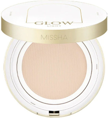 Missha GLOW CUSHION LIGHT [NO.21N VANILLA] Compact(White, 13 g)
