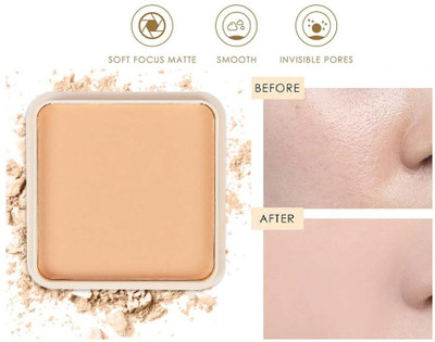 GFSU - GO FOR SOMETHING UNIQUE Best Weightless Matte Finish Compact Powder, Pan Cake Blends Effortlessly P006 Compact(Light Sweep, 15 g)