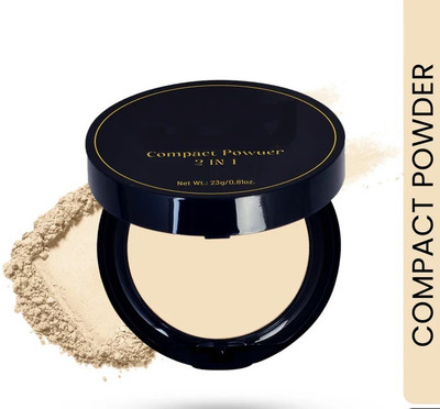 AFARAXIA 2 in 1 Compact Powder Compact(Soft ivory, 23 g)