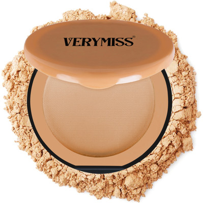 VERYMISS Natural Glow Compact Powder I High Coverage Compact(02-Light Beige, 9 g)