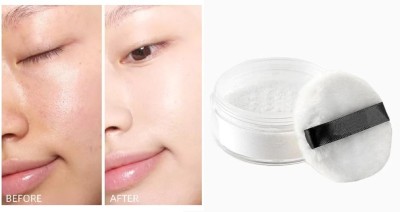 LILLYAMOR Perfect Makeup Oil-control Transparent Setting Powder Compact(OFF WHITE, 10 g)