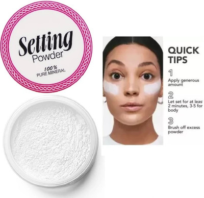 AFARAXIA Makeup setting powder Compact(white, 10 g)