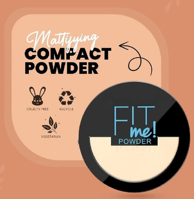 SILDUST Lightweight 2 In 1 Matte Compact Powder Compact(BEIGE, 15 g)