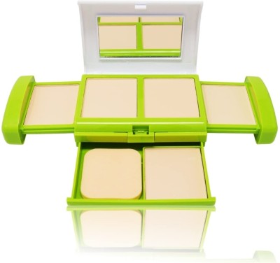 Emijun 5 IN 1 GREEN TEA PROFESSIONAL MAKE UP 5 IN 1 COMPACT POWDER LONG LASTING MAKEUP Compact(Multicolored, 40 g)