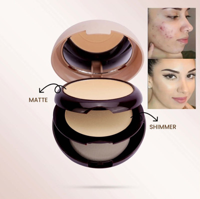 manasona Korean 2in1 Oil Control Perfect Coverage With Moisturized Compect Powder Compact(NATURAL, 19.6 g)