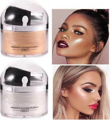 YAWI NEW PROFESSIONAL MAKE UP WHITING LOSE POWDER HIGHLIGHTER Highlighter(GOLD, SILVER)