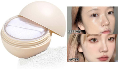 MYEONG Loose Setting Powder, Face Powder Matte Translucent White Powder Compact(White, 8 g)