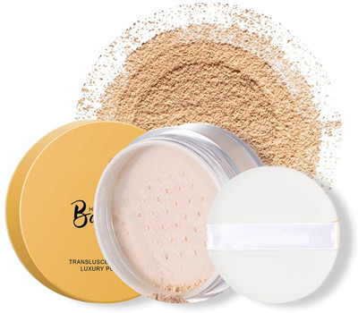 GABBU High Definition Translucent Loose Powder Natural Matte Coverage with Puff Compact(beige, 15 g)