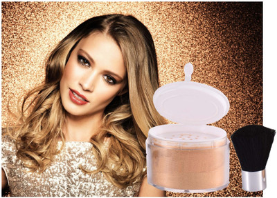 YAWI Iluminador Face Glowing Shimmer Shiny Highlight Make For Professional Look Highlighter(GOLDEN)