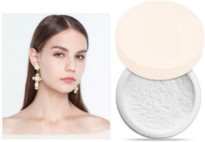 LILLYAMOR 3D Matte Finish Transparent Setting Powder Pack Of 1 Compact(WHITE, 10 g)