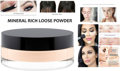 Amaryllis Soft-Matte Finish Oil Control Long Lasting Mineral Face Setting Powder  Compact(light skin color, 15 g)