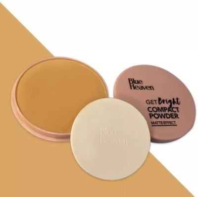 BLUE HEAVEN Get Bright Compact Powder 10gm Compact({Cream Medium}, 10 g)