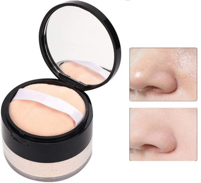 HUZURLU Ultra Fine Setting Powder for Face Makeup Compact(BANANA, 15 g)