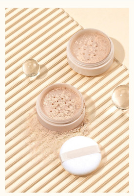 Amaryllis Face Loose Powder Mineral Waterproof Matte Setting Finish Makeup Compact(BANANA, 20 g)