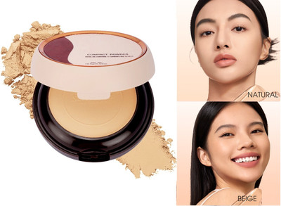 THTC PERFECT MATTE AND SHIMMER COMPACT POWDER Compact/* Compact(natural, 19.6 ml)