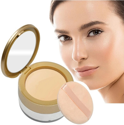 Yuency Setting Duo Compact & Loose Powder Compact(Banana, 22 g)