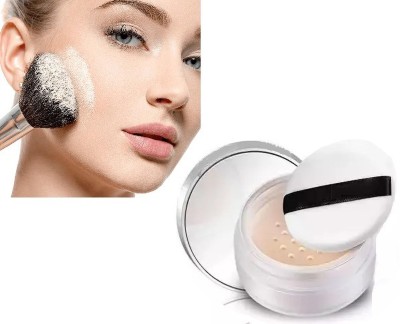 HUZURLU Professional Loose Powder Natural Glow & High Quality Compact(Beige, 20 g)