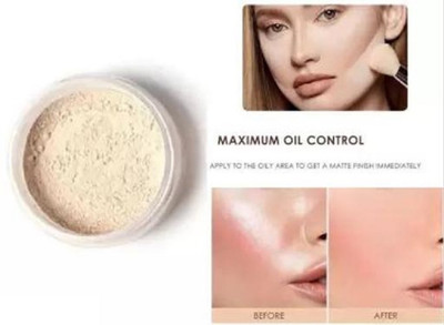 EVERERIN Mini Translucent Loose Setting Powder-02 Compact(IVORY, 8 g)