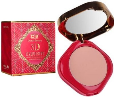 OCEAN BEAUTY Waterproof BB Makeup Setting 2in1 Oil Control Loose Compact Powder Oily Dry Skin Compact(Skin Beige, 20 g)