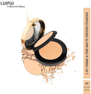 Luipui Prime & Fine 2 IN 1 Compact Powder Make-Up Effect For Long Compact(Nautral Beige, 20 g)